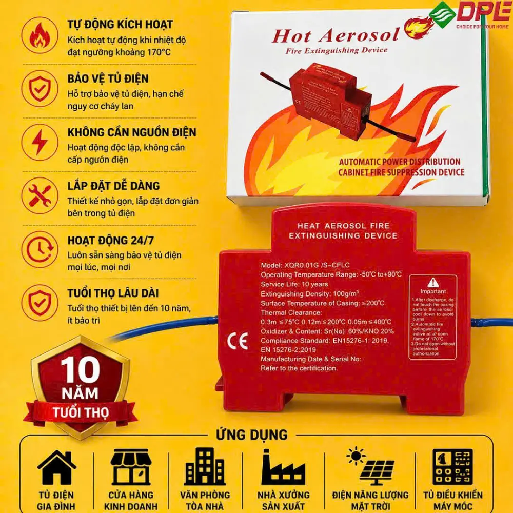 Sản Phẩm Mới: Chống cháy khí dung